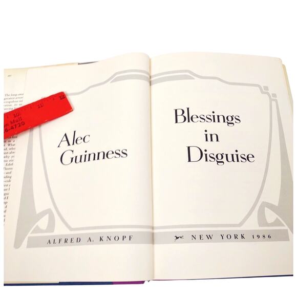 Alec Guinness BLESSINGS IN DISGUISE Hard Cover 1986 1st Edition 3rd Printing - Picture 3 of 9